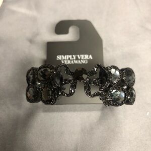 Simply Vera Vera Wang Black Crystal Bow Braclet